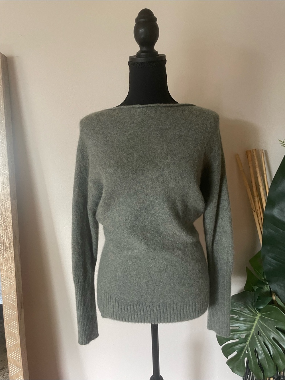 Peruvian Connection Royal Alpaca Sweater in Olive Green